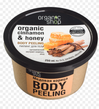 Kem tẩy da chết toàn thân hữu cơ ORGANIC SHOP chiết xuất mật ong và quế